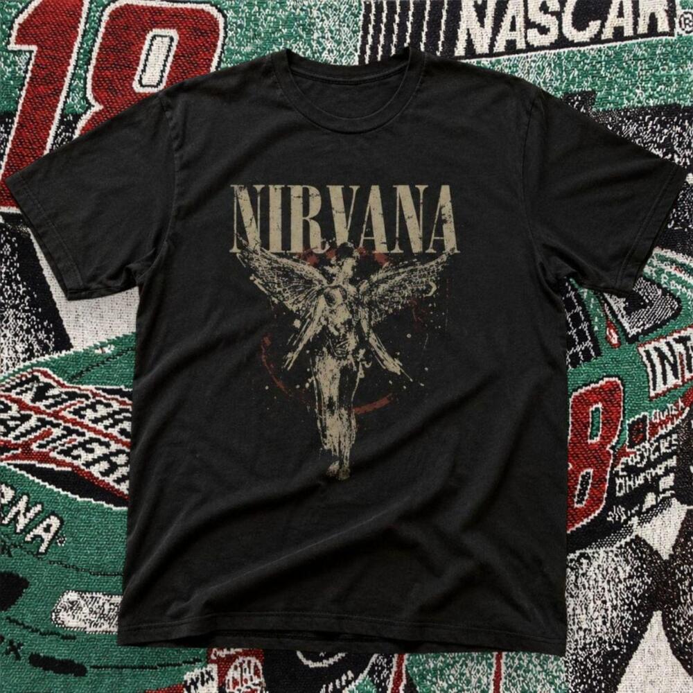 Nirvana Angel Graphic Tee Black Unisex